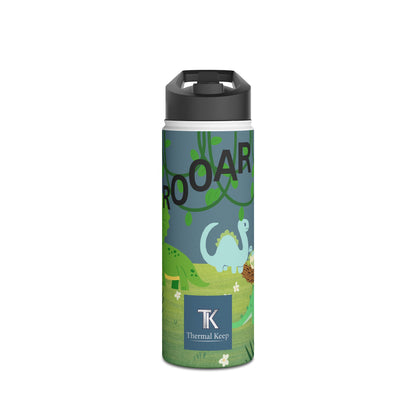 Blue Dinosaur stainless steel bottle .   Ready for Back to School.