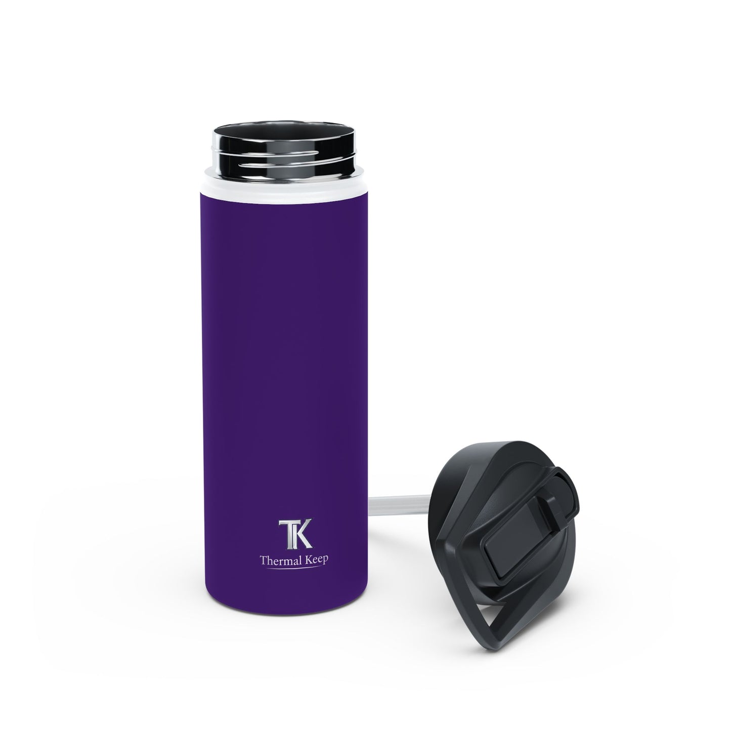 Purple Stainless Steel Water Bottle — Insulated Travel Bottle