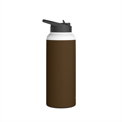 Mocha Brown Insulated Water Bottle — Thermal Keep | 12oz, 18oz, 32oz