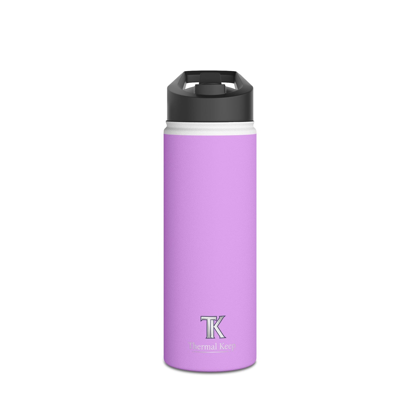 Pastel Lavender Stainless Steel Water Bottle — Insulated Travel Bottle with Standard Lid