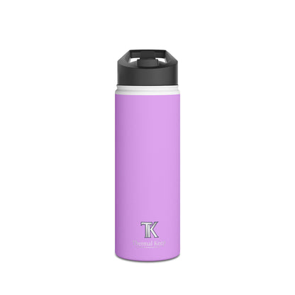Pastel Lavender Stainless Steel Water Bottle — Insulated Travel Bottle with Standard Lid