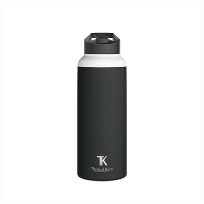 Thermal Keep Classic Insulated Water Bottle | Black | 12oz, 18oz, 32oz