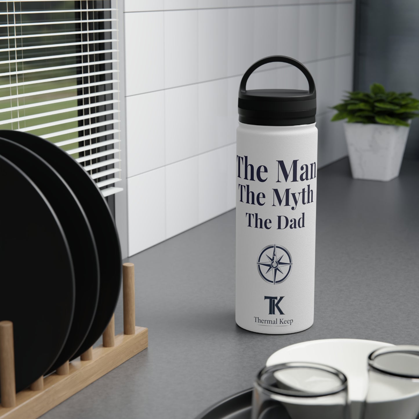 The Man. The Myth. The Dad. – Insulated Water Bottle