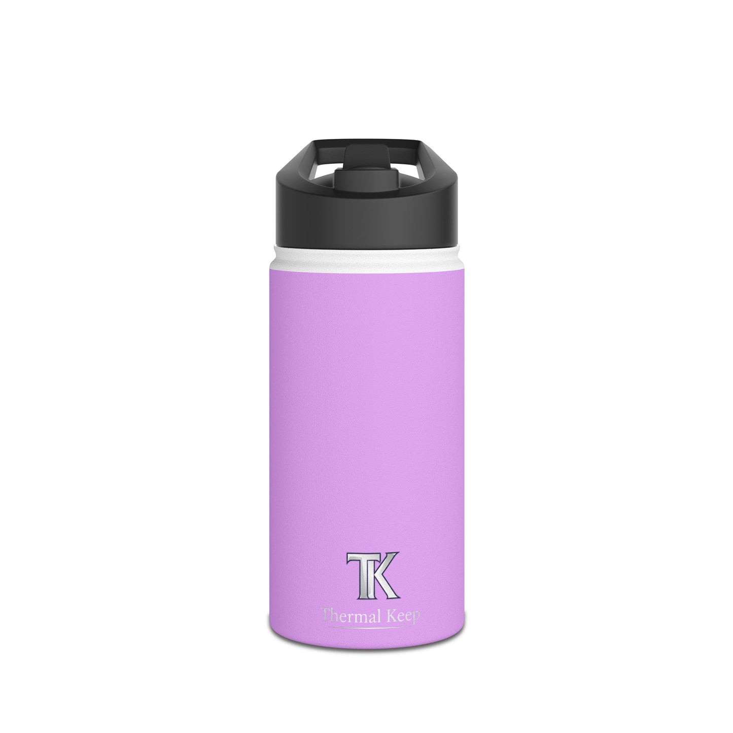 Pastel Lavender Stainless Steel Water Bottle — Insulated Travel Bottle with Standard Lid