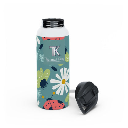 Floral Ladybug Insulated Water Bottle — Limited Edition | Thermal Keep