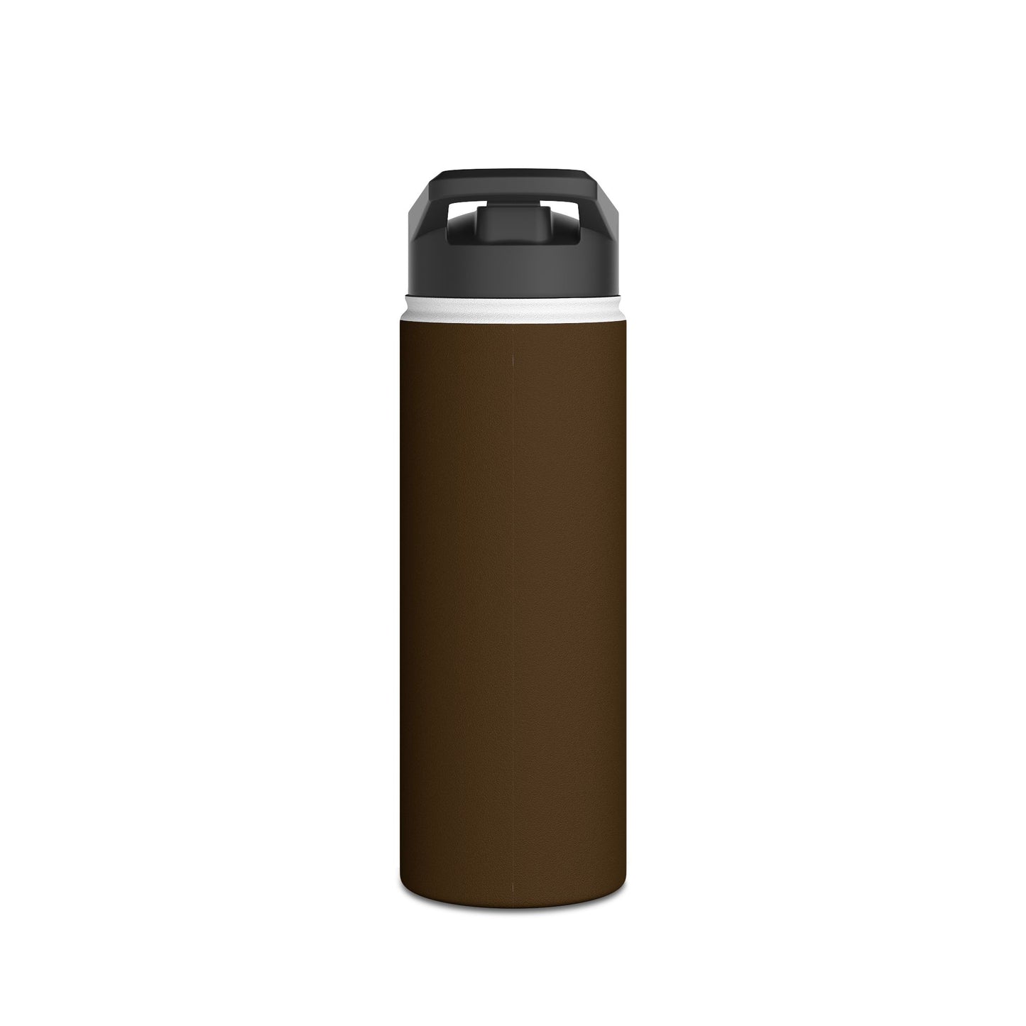 Mocha Brown Insulated Water Bottle — At Home | Thermal Keep | 12oz, 18oz, 32oz