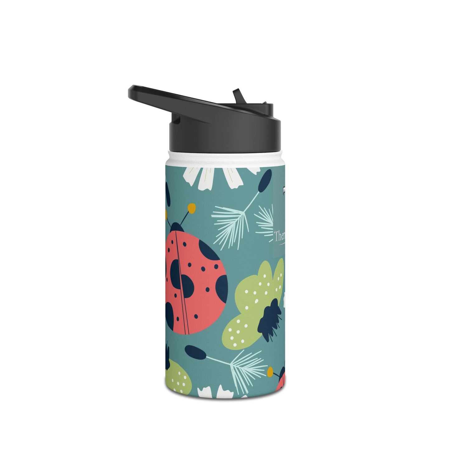 Floral Ladybug Insulated Water Bottle — Limited Edition | Thermal Keep