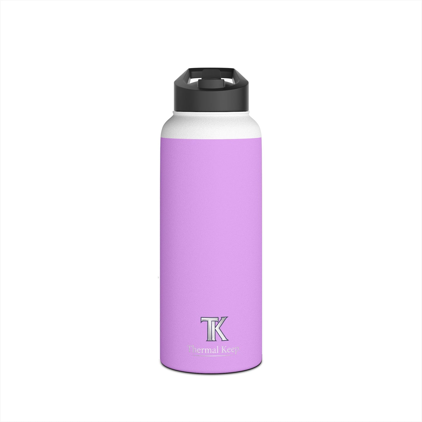 Pastel Lavender Stainless Steel Water Bottle — Insulated Travel Bottle with Standard Lid