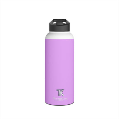 Pastel Lavender Stainless Steel Water Bottle — Insulated Travel Bottle with Standard Lid
