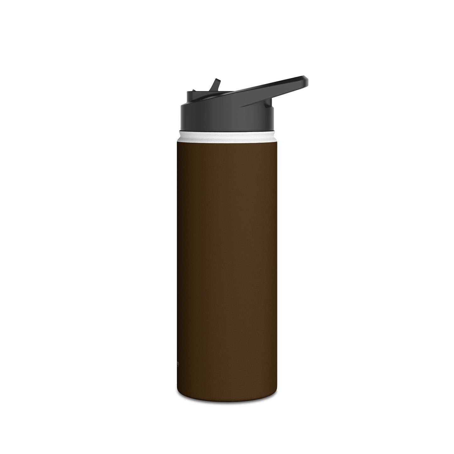 Mocha Brown Insulated Water Bottle — At Home | Thermal Keep | 12oz, 18oz, 32oz