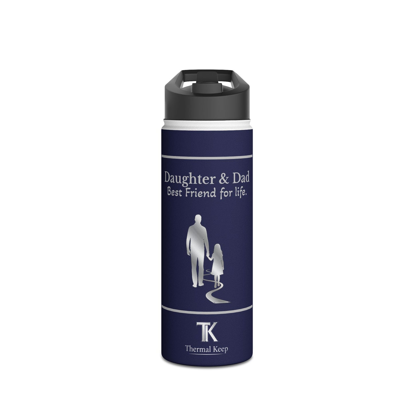 Daughter & Dad — Best Friend for Life | Insulated Steel Bottle | Father's Day Gift