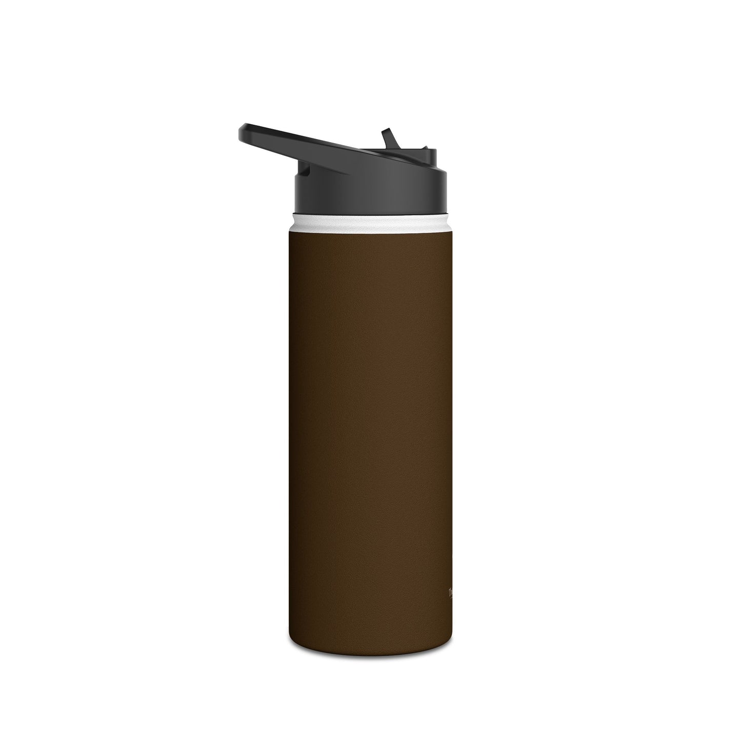 Mocha Brown Insulated Water Bottle — At Home | Thermal Keep | 12oz, 18oz, 32oz