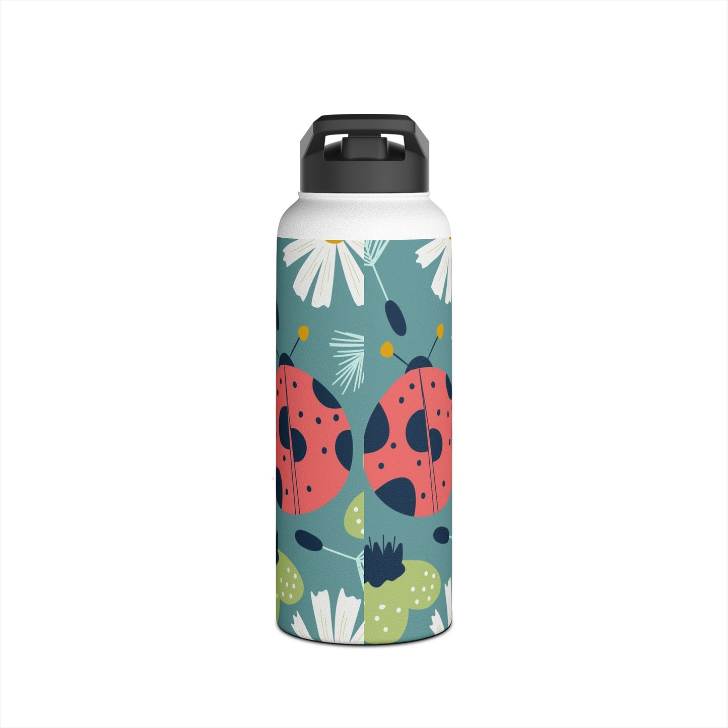Floral Ladybug Insulated Water Bottle — Limited Edition | Thermal Keep