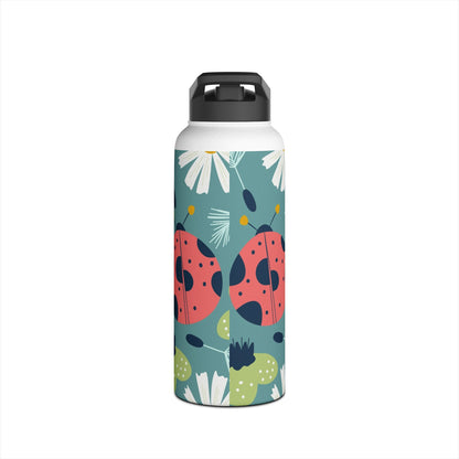 Floral Ladybug Insulated Water Bottle — Limited Edition | Thermal Keep