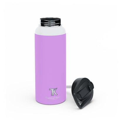 Pastel Lavender Stainless Steel Water Bottle — Insulated Travel Bottle with Standard Lid
