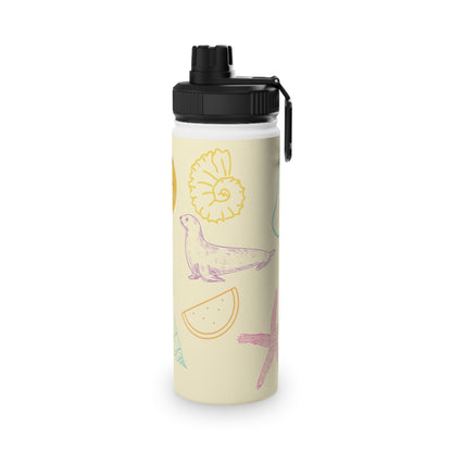 Ocean Pals Summer Vibes Kids Water Bottle — Insulated Stainless Steel
