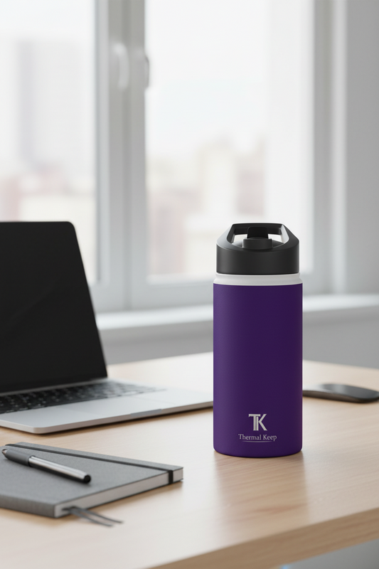 Purple Stainless Steel Water Bottle — Insulated Travel Bottle