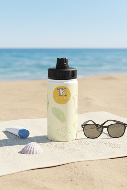 Ocean Pals Summer Vibes Kids Water Bottle — Insulated Stainless Steel