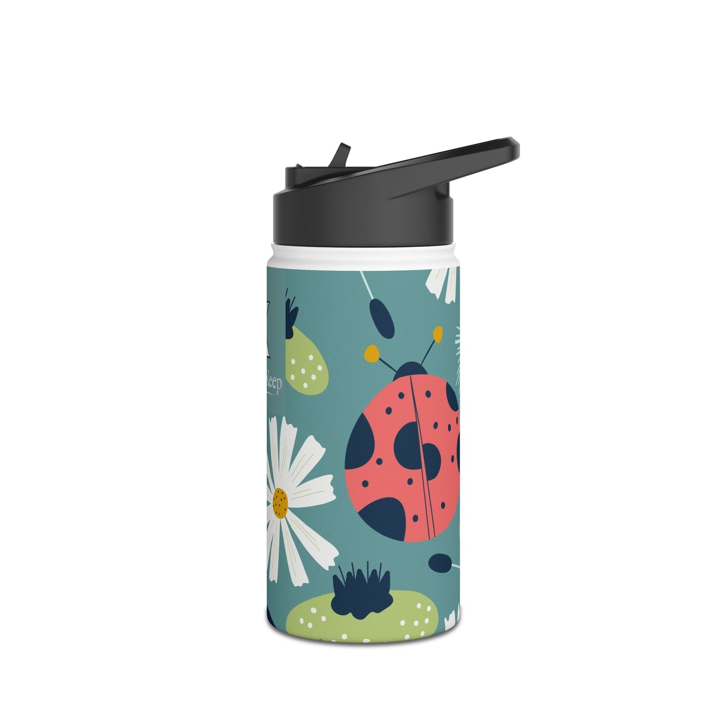 Floral Ladybug Insulated Water Bottle — Limited Edition | Thermal Keep