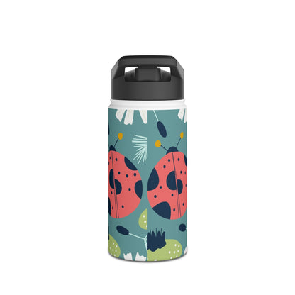 Floral Ladybug Insulated Water Bottle — Limited Edition | Thermal Keep