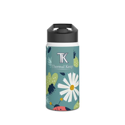 Floral Ladybug Insulated Water Bottle — Limited Edition | Thermal Keep