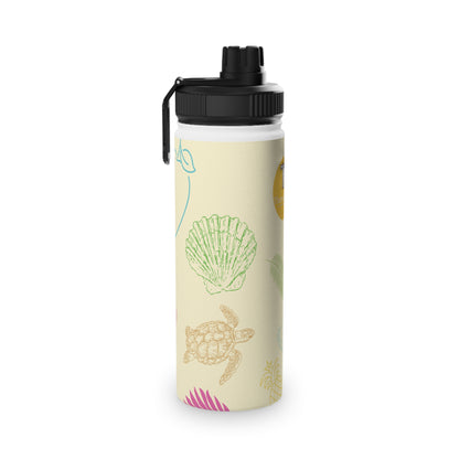 Ocean Pals Summer Vibes Kids Water Bottle — Insulated Stainless Steel