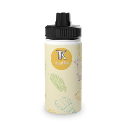 Ocean Pals Summer Vibes Kids Water Bottle — Insulated Stainless Steel