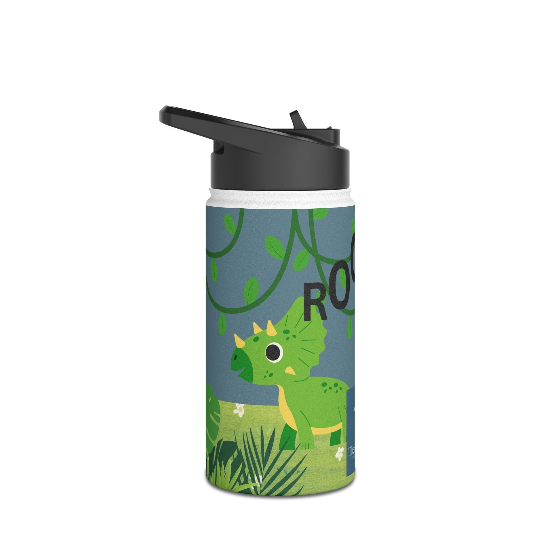Blue Dinosaur stainless steel bottle .   Ready for Back to School.