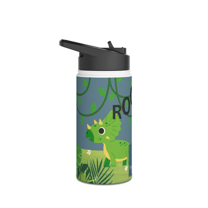 Blue Dinosaur stainless steel bottle .   Ready for Back to School.