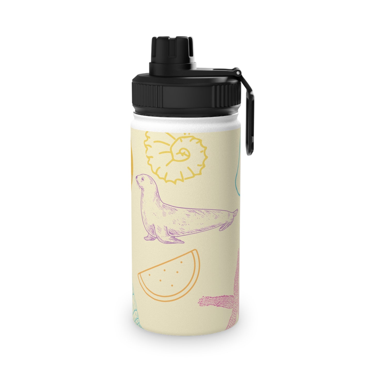 Ocean Pals Summer Vibes Kids Water Bottle — Insulated Stainless Steel