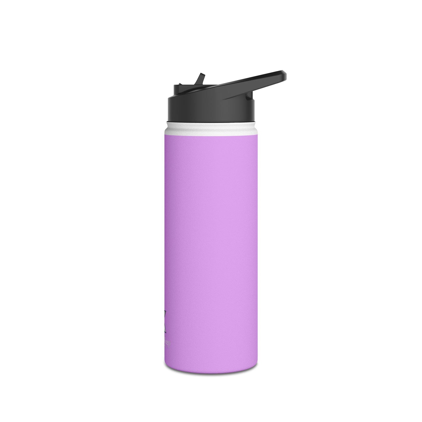 Pastel Lavender Stainless Steel Water Bottle — Insulated Travel Bottle with Standard Lid