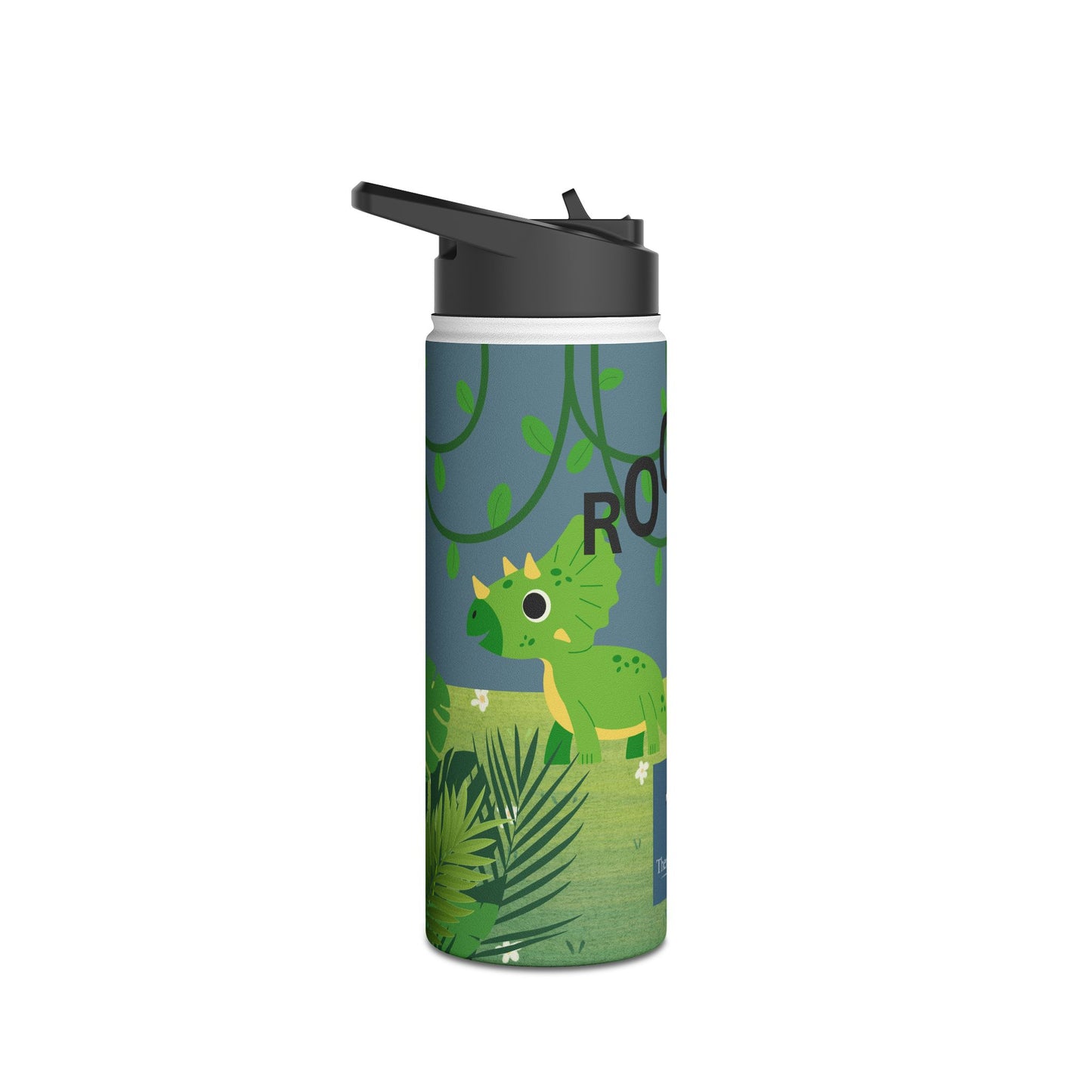 Blue Dinosaur stainless steel bottle .   Ready for Back to School.