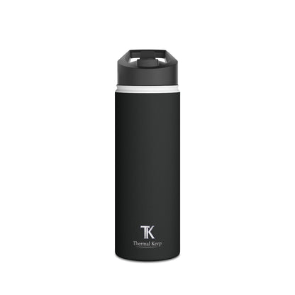 Thermal Keep Classic Insulated Water Bottle | Black | 12oz, 18oz, 32oz