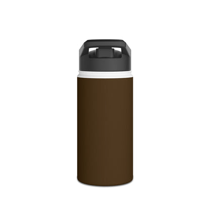Mocha Brown Insulated Water Bottle — At Home | Thermal Keep | 12oz, 18oz, 32oz