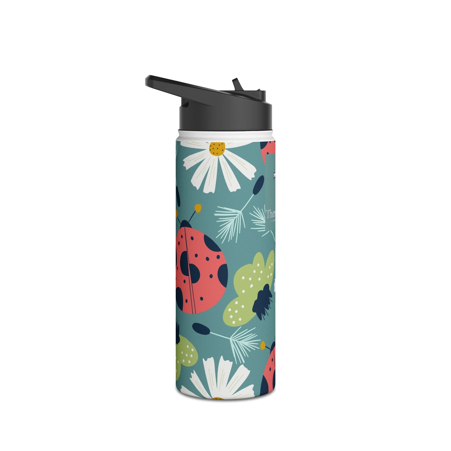 Floral Ladybug Insulated Water Bottle — Limited Edition | Thermal Keep