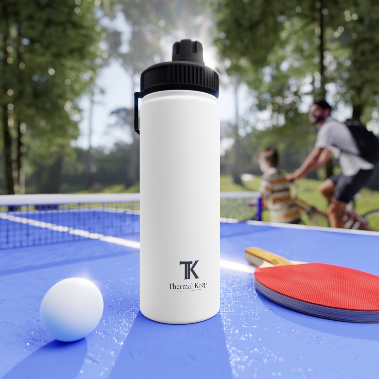 Thermal Keep Classic Insulated Water Bottle | Sports Lid | 12oz, 18oz, 32oz