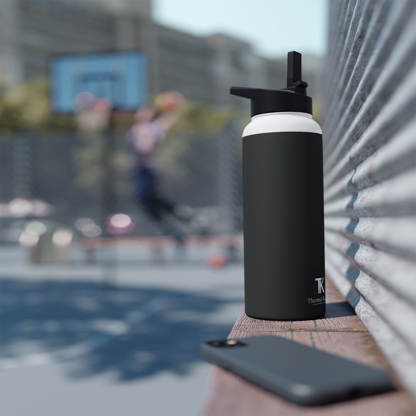 Thermal Keep Classic Insulated Water Bottle | Black | 12oz, 18oz, 32oz