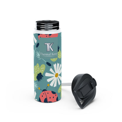 Floral Ladybug Insulated Water Bottle — Limited Edition | Thermal Keep