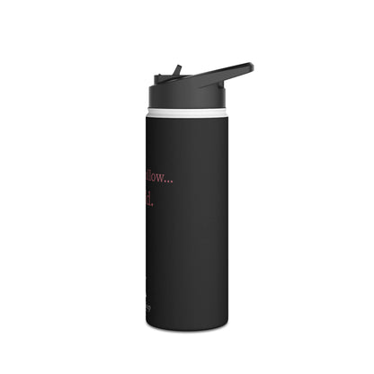 I Don't Follow, I Build Stainless Steel Water Bottle – Rose Gold Edition | Motivational Bottle for Builders & Leaders