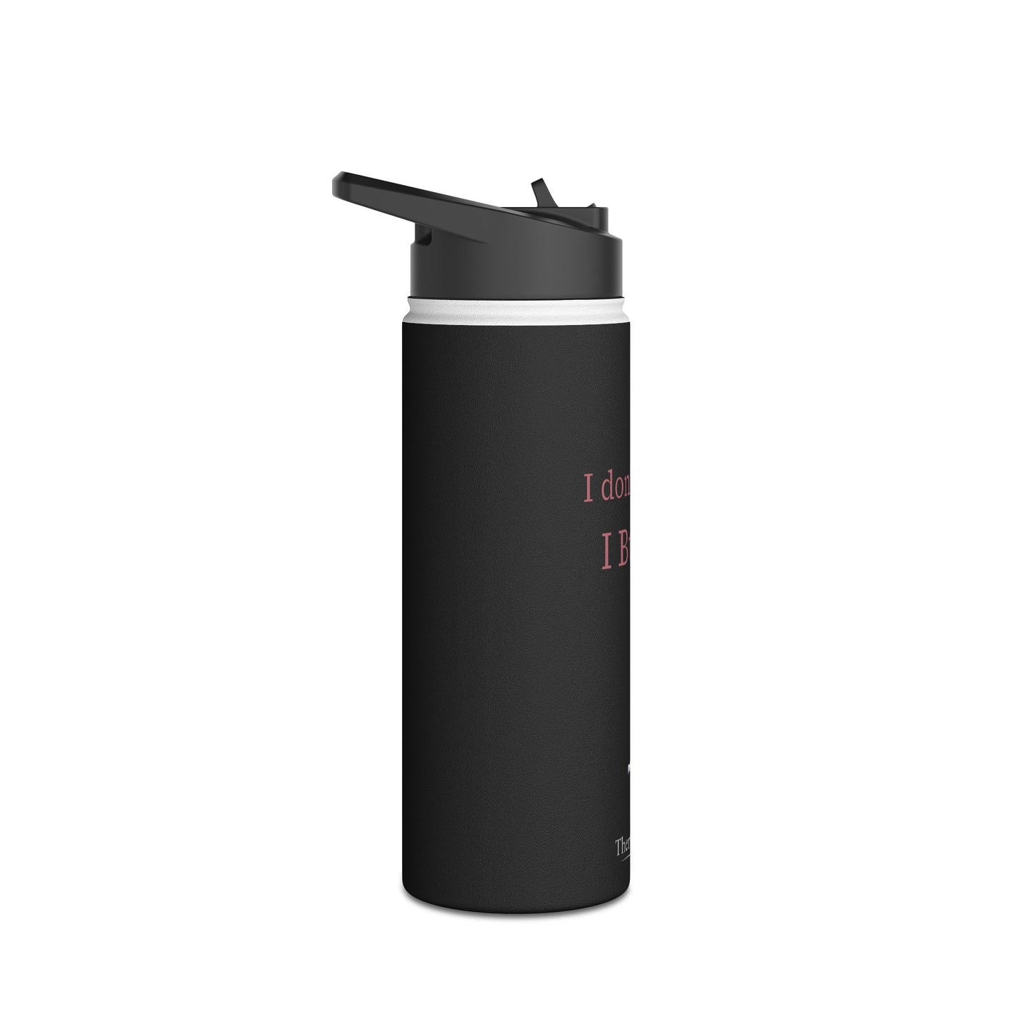 I Don't Follow, I Build Stainless Steel Water Bottle – Rose Gold Edition | Motivational Bottle for Builders & Leaders