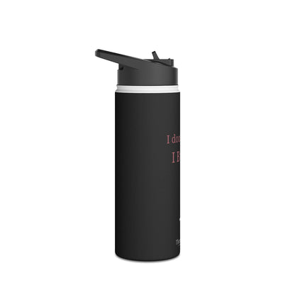 I Don't Follow, I Build Stainless Steel Water Bottle – Rose Gold Edition | Motivational Bottle for Builders & Leaders