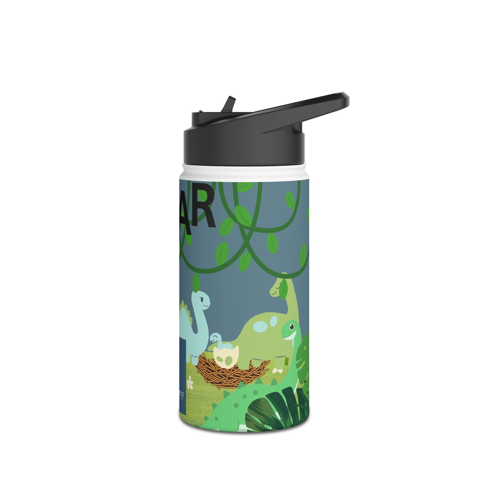 Blue Dinosaur stainless steel bottle .   Ready for Back to School.