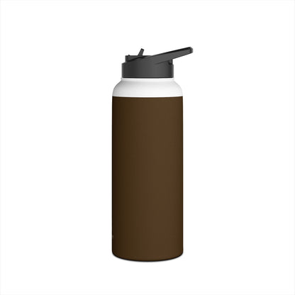 Mocha Brown Insulated Water Bottle — Thermal Keep | 12oz, 18oz, 32oz