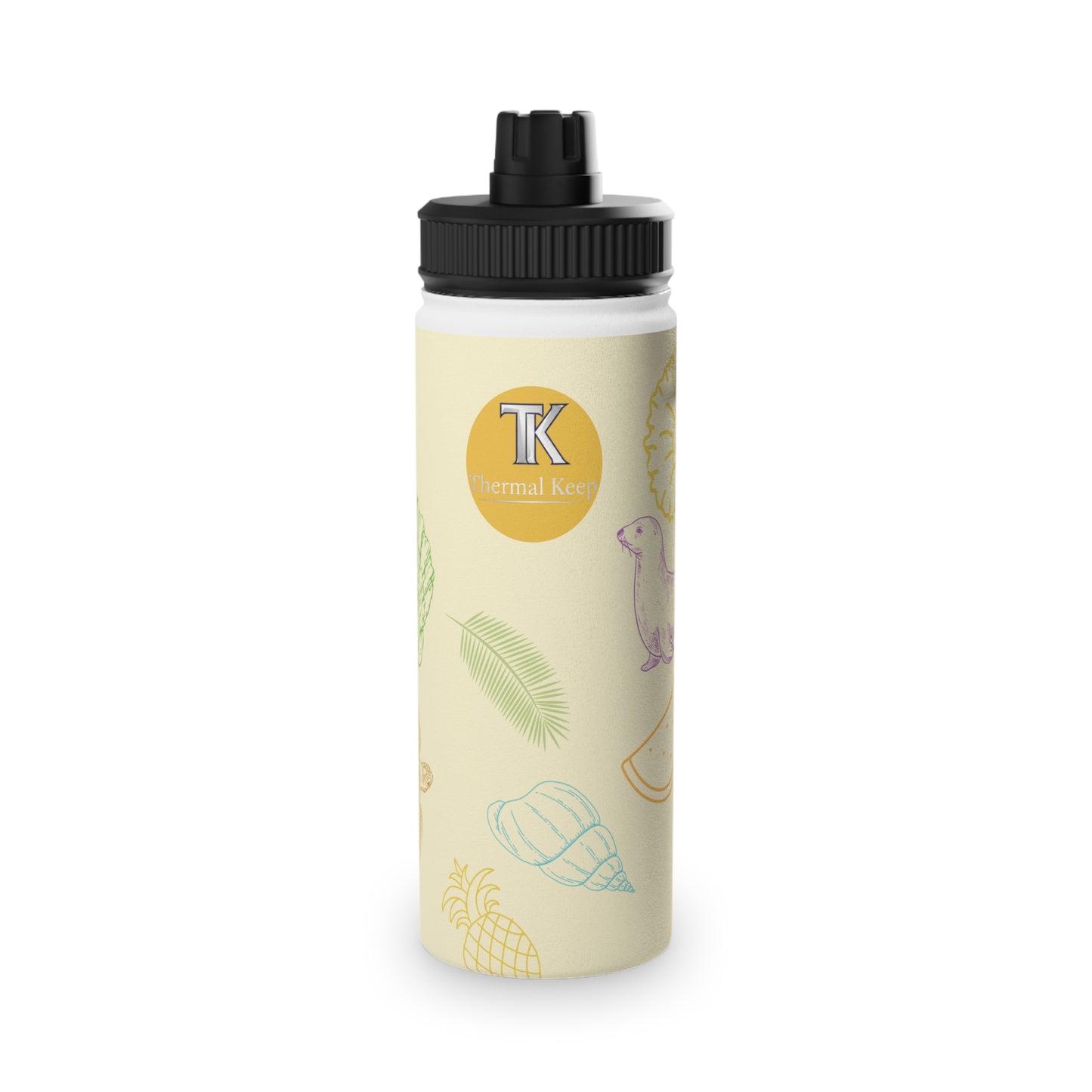 Ocean Pals Summer Vibes Kids Water Bottle — Insulated Stainless Steel