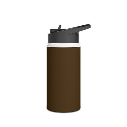 Mocha Brown Insulated Water Bottle — Thermal Keep | 12oz, 18oz, 32oz