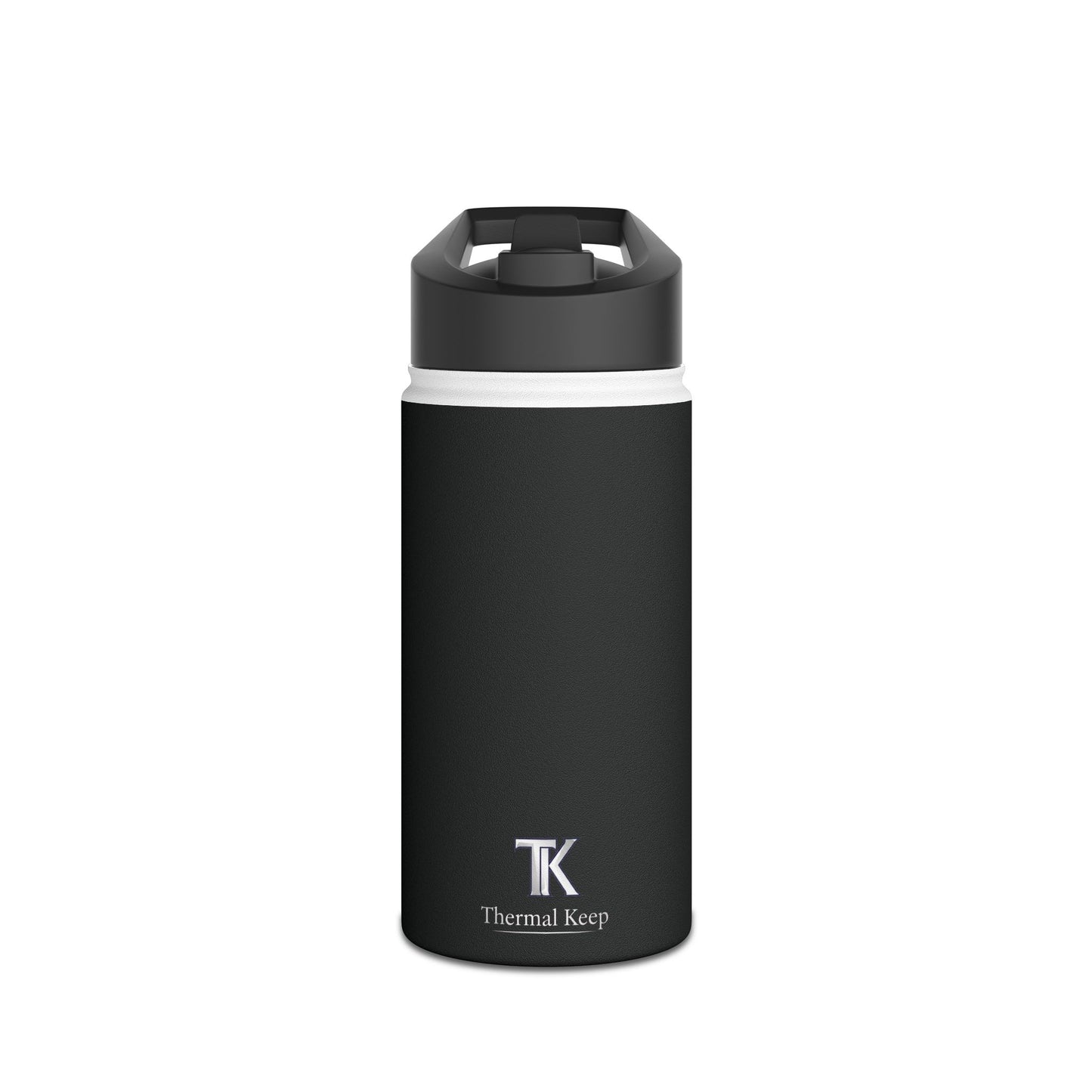 Thermal Keep Classic Insulated Water Bottle | Black | 12oz, 18oz, 32oz