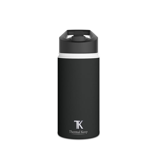 Thermal Keep Classic Insulated Water Bottle | Black | 12oz, 18oz, 32oz