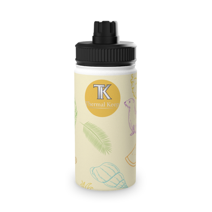 Ocean Pals Summer Vibes Kids Water Bottle — Insulated Stainless Steel