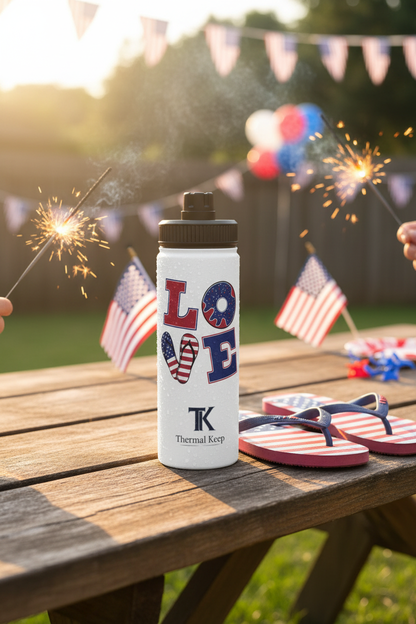 Patriotic LOVE Bottle BBQ Mockup